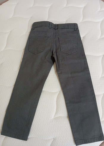 Düğmeli Gri Erkek Çocuk Kot Pantolon - Görsel 2
