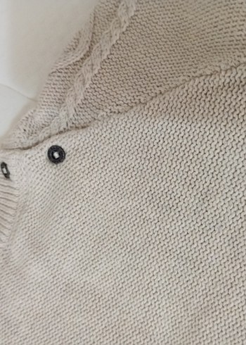 Erkek Çocuk Bej Örgü Uzun Kollu Triko Kazak - Görsel 6