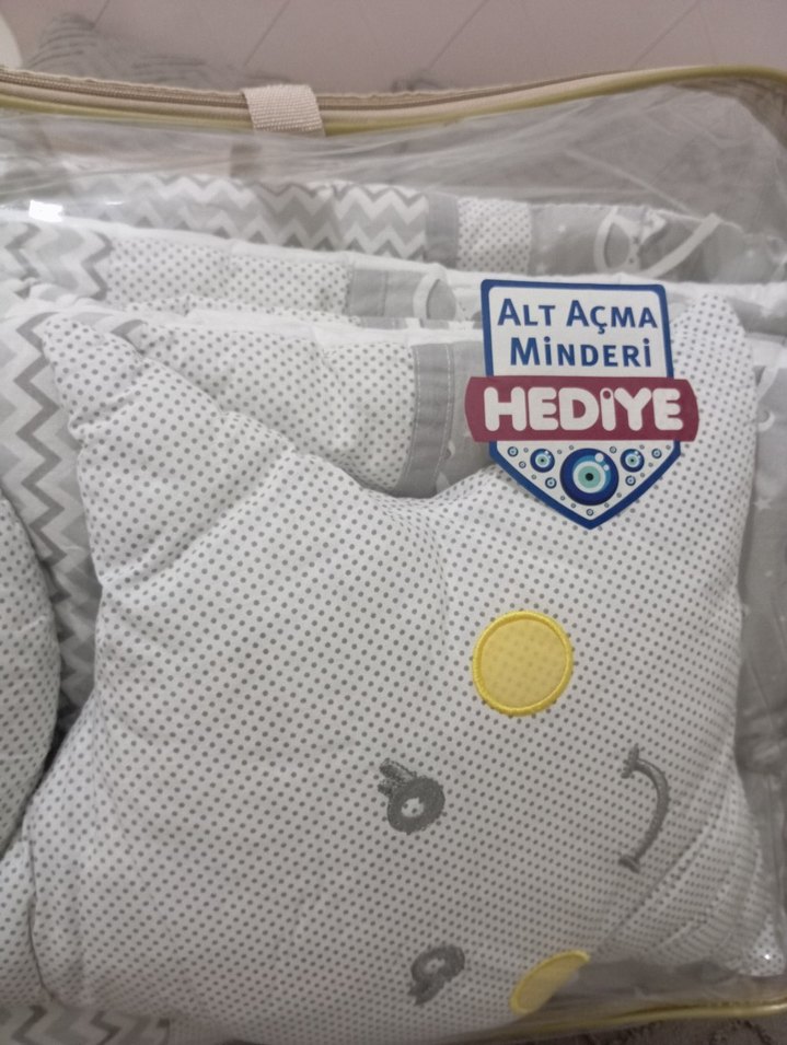 Mavi Baskılı Bebek Uyku Seti - Görsel 3