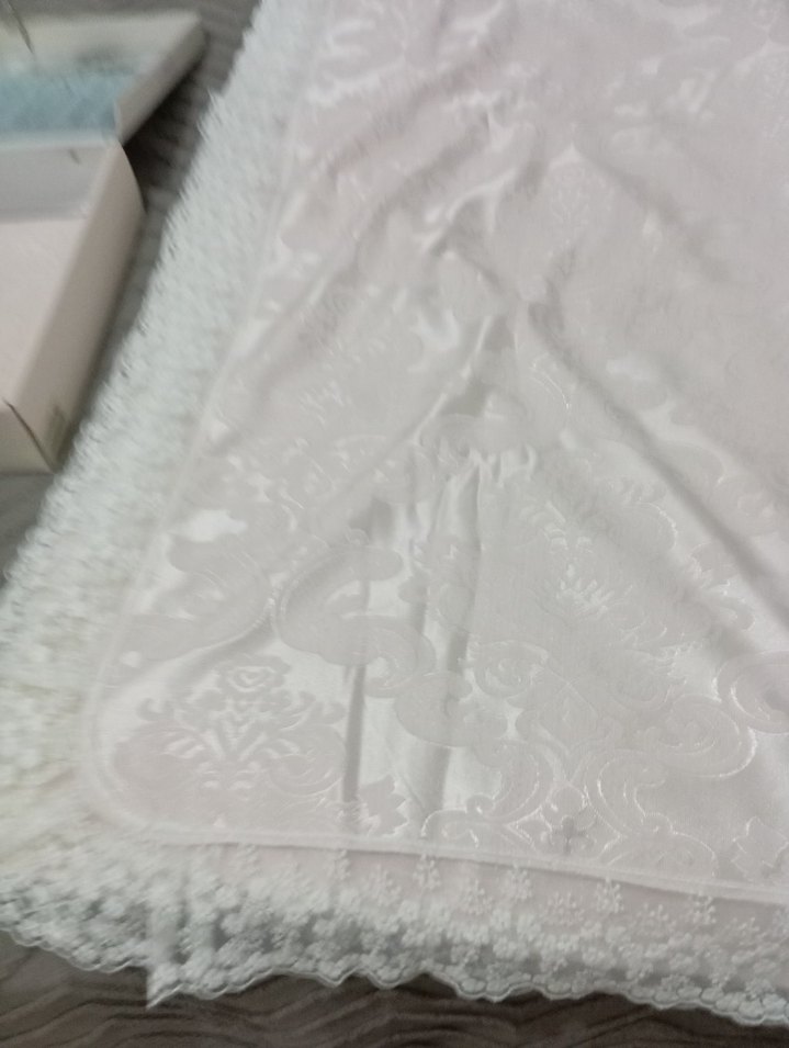 Pastel pudra kendinden desenli Yatak Örtüsü - Görsel 3