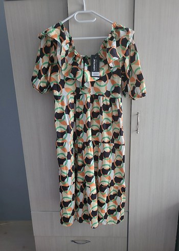 Uzun Desenli Hamile Eteği Fırfırlı - Görsel 3