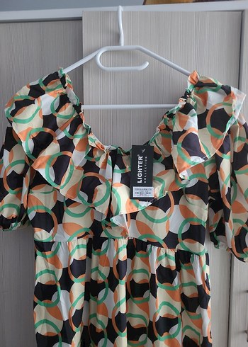 Uzun Desenli Hamile Eteği Fırfırlı - Görsel 2