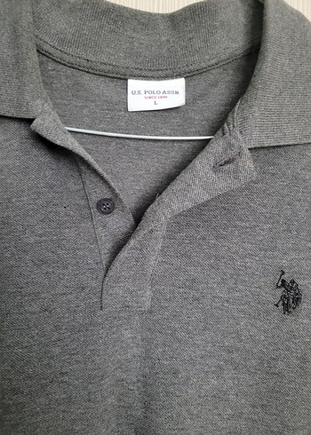 Gri Erkek Polo Tişört Kısa Kollu - Görsel 2