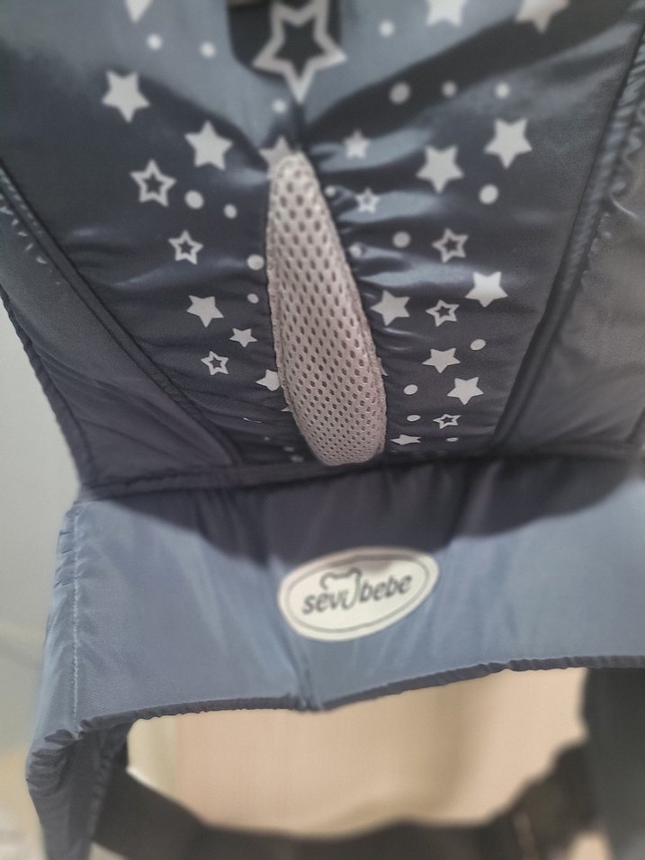 Gri Yıldız Desenli Bebek Taşıyıcı - Görsel 3