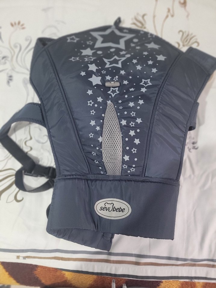 Gri Yıldız Desenli Bebek Taşıyıcı - Görsel 5