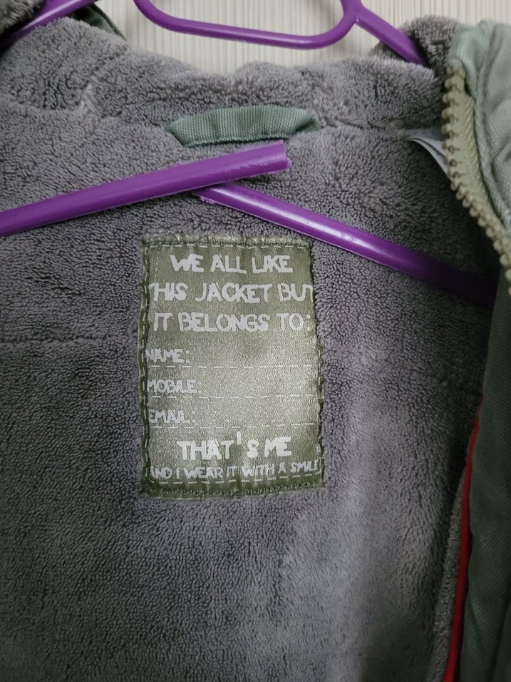 Düğmeli Gri Erkek Çocuk Mont - Görsel 2