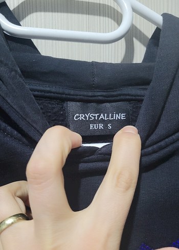 Siyah kadın sweetshirt - Görsel 2