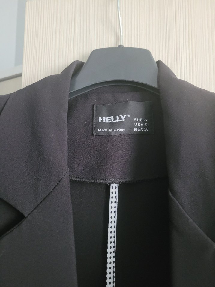 Düğmeli Siyah Kadın Blazer Ceket - Görsel 3