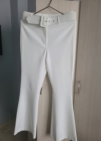 Düğmeli Beyaz Kadın Uzun Blazer Ceket - Görsel 4