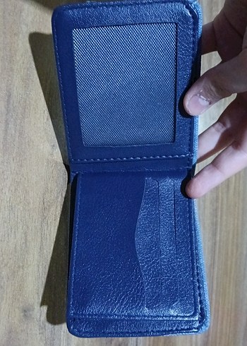 Gri Mavi Erkek Cüzdan - Görsel 2