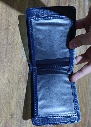 Gri Mavi Erkek Cüzdan - Görsel 3