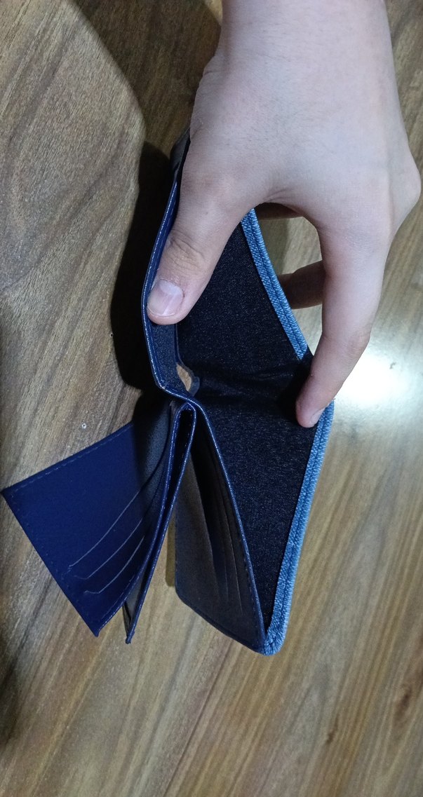 Gri Mavi Erkek Cüzdan - Görsel 4