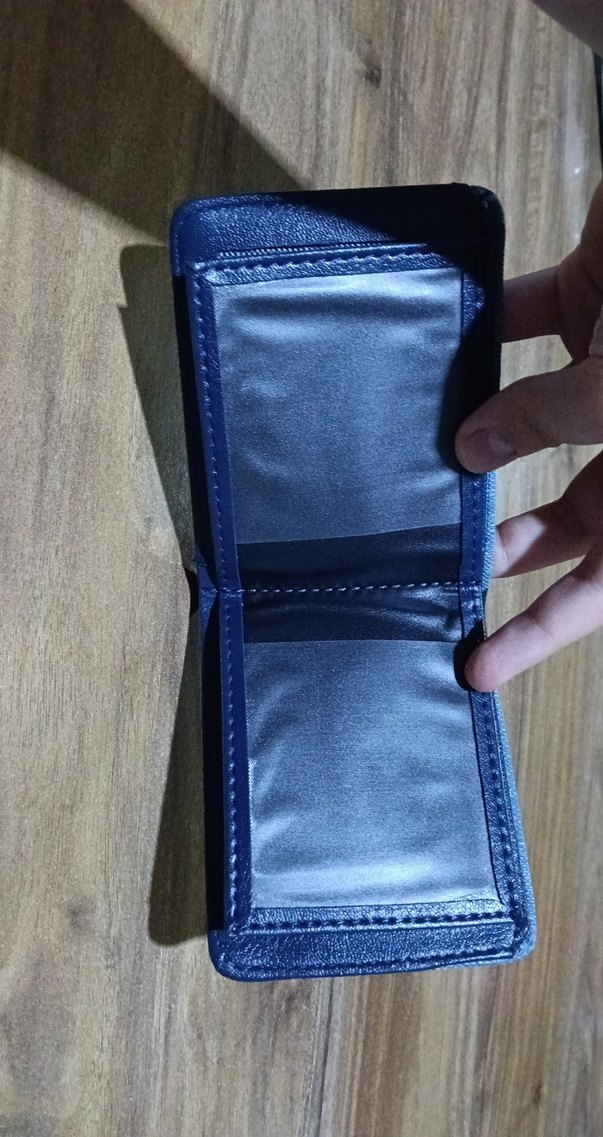 Gri Mavi Erkek Cüzdan - Görsel 3