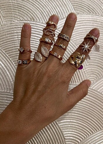 Xuping Çelik Rose Gold Yüzükler 