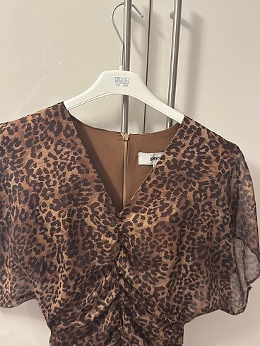 s Beden İpekyol leopar elbise