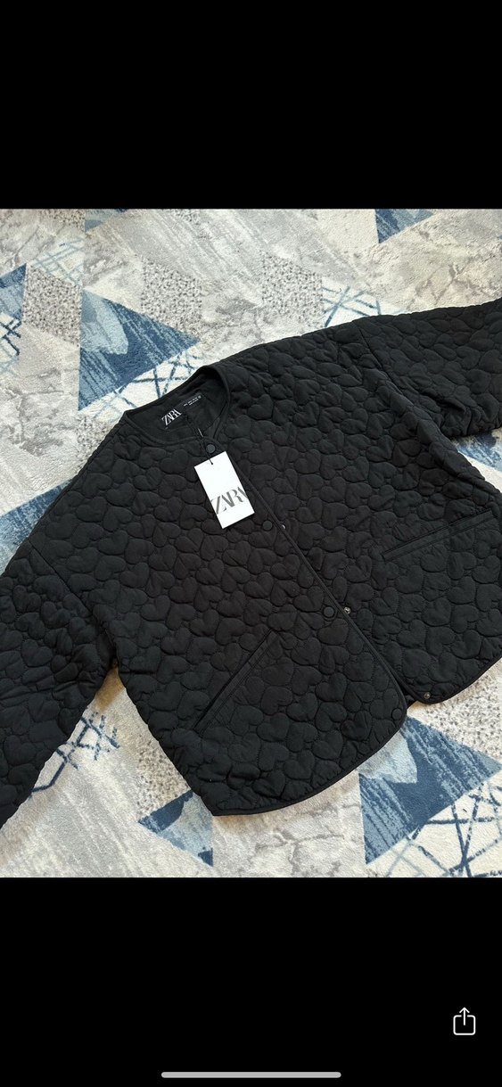 Düğmeli Siyah Kadın Ceket - Görsel 2