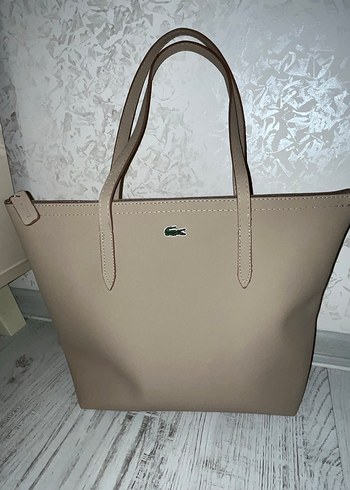 Lacoste bej kol çantası
