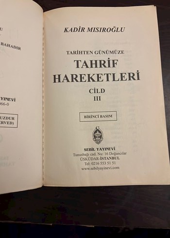 Kadir Mısıroğlu Tarihten Günümüze Tahrif Hareketleri Cilt III - Görsel 2
