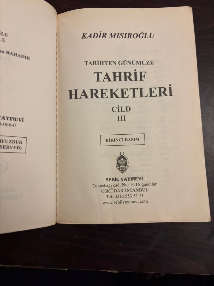 Kadir Mısıroğlu Tarihten Günümüze Tahrif Hareketleri Cilt III - Görsel 2