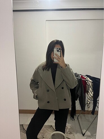 s Beden camel Renk Zara Kısa Kaban