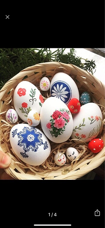 Sepetle beraber yumurta Paskalya nevruz