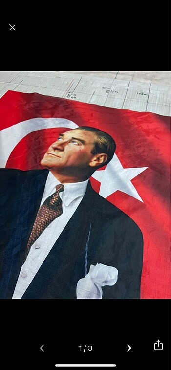 Atatürk bayrağı kaliteli kumaş