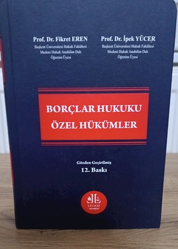 Borçlar Hukuku Özel Hükümler - 12. Baskı