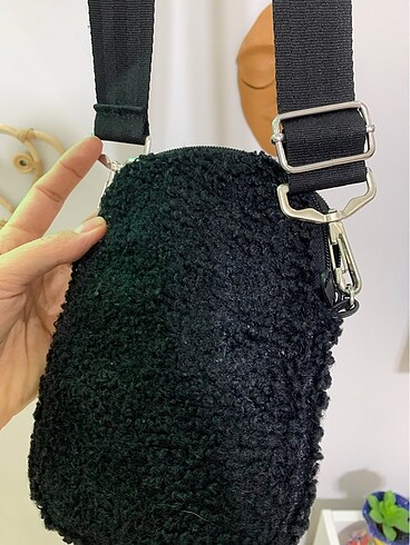 Peluş telefon çantası