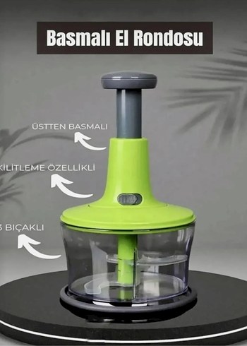 Beden Yeşil Plastik Mutfak Doğrayıcı