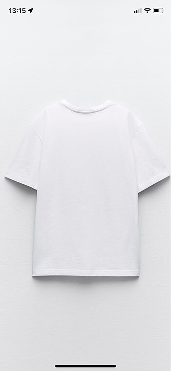 m Beden beyaz Renk Zara Oversize Fit Tshirt M Beden