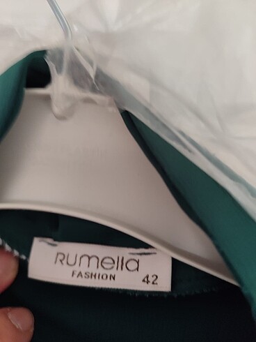 saten uzun elbise yeşil - Görsel 2