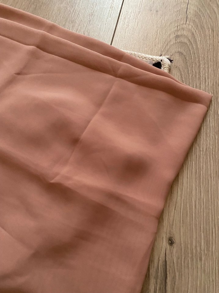 Şifon Şal Pudra - Görsel 2