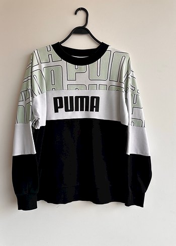 Puma Renk Bloklu Spor Sweatshirt