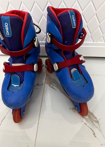 Decathlon Oxelo Mavi Kirmizi Patenler 34 36 Beden