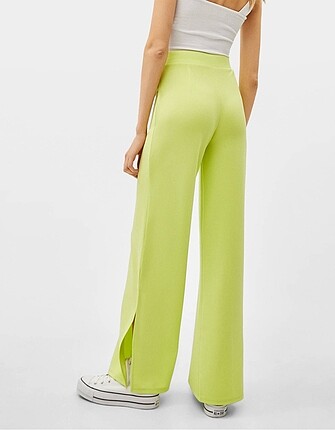 l Beden Limon yeşili yazlık pantolon
