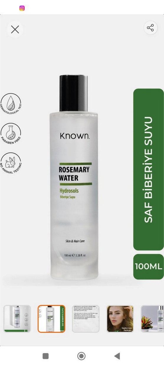 Known Biberiye Suyu El Kremi 100 ml - Görsel 2