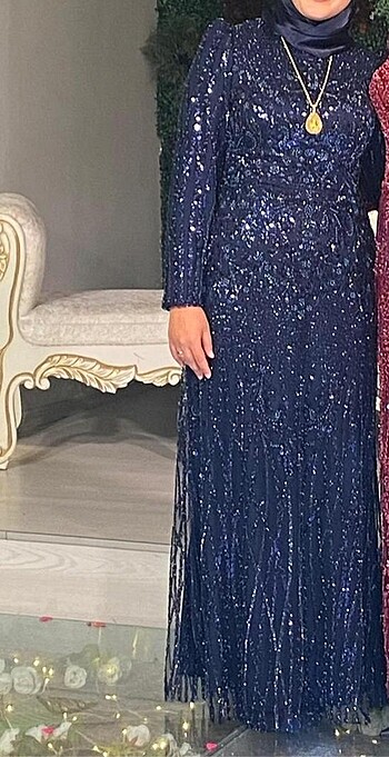 Taş işlemeli abiye