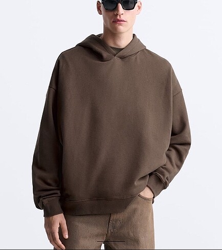 Zara Oversize Kapüşonlu Sweatshirt