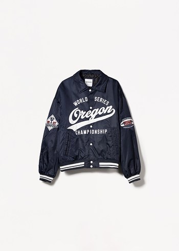 Bershka Kolej Bomber Ceket - Görsel 4