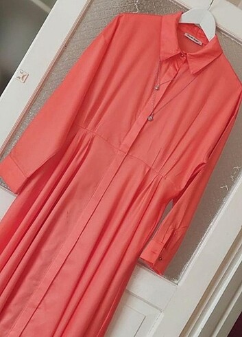xl Beden turuncu Renk Zara elbise