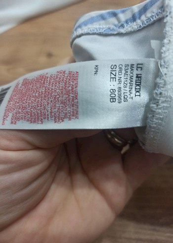 Mavi Çizgili İpli Kadın Bikini Takımı - Görsel 2