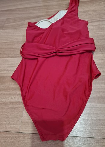 Kırmızı Drapeli Kadın Mayo, 38 Beden - Görsel 3