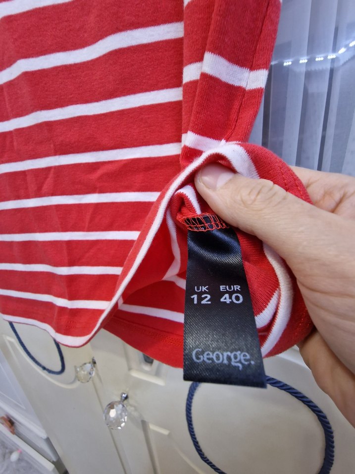 Kırmızı Çizgili Hamile Tişörtü - Görsel 2