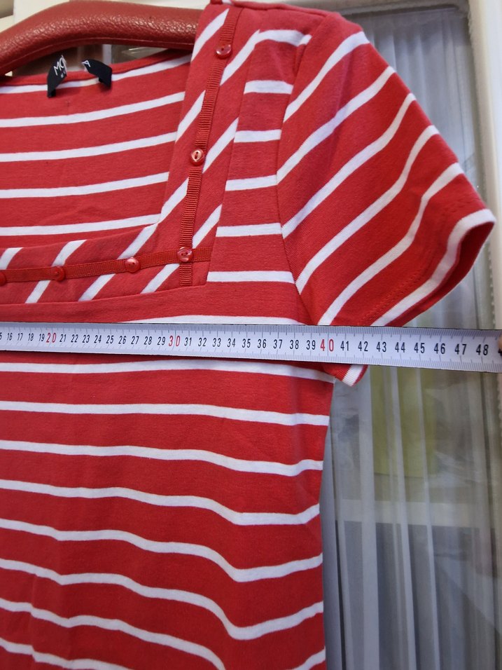 Kırmızı Çizgili Hamile Tişörtü - Görsel 3