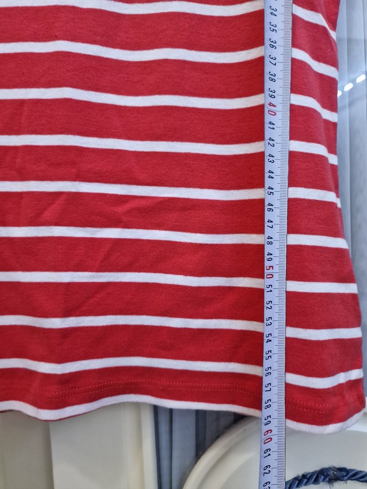 Kırmızı Çizgili Hamile Tişörtü - Görsel 4