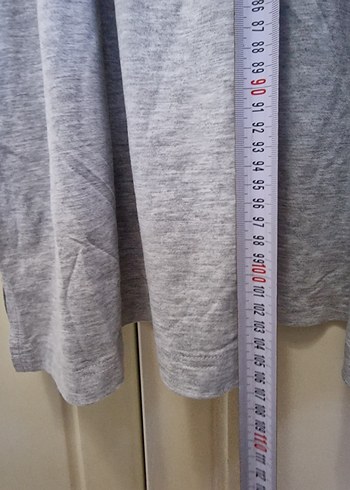 Gri Hamile ve Emzirme Uzun Gecelik - Görsel 3