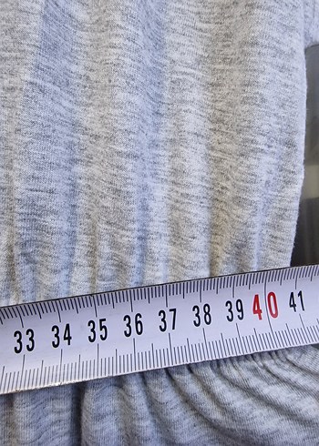 Gri Hamile ve Emzirme Uzun Gecelik - Görsel 4