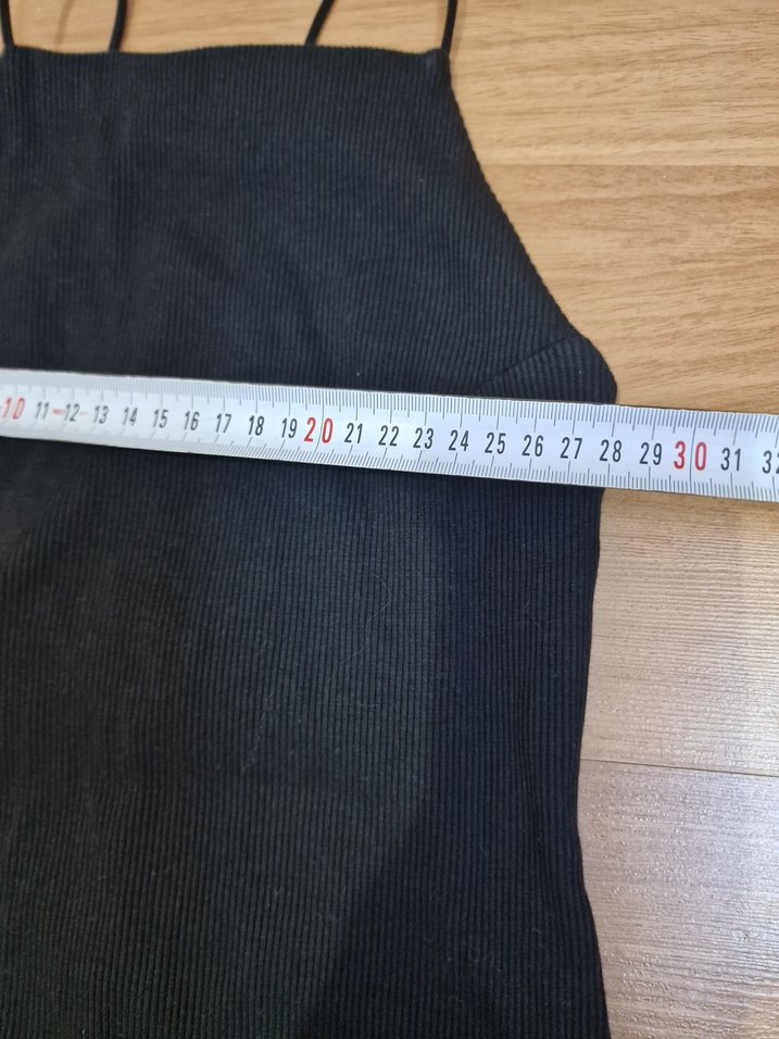 Siyah İnce Askılı Midi Örme Elbise - Görsel 2