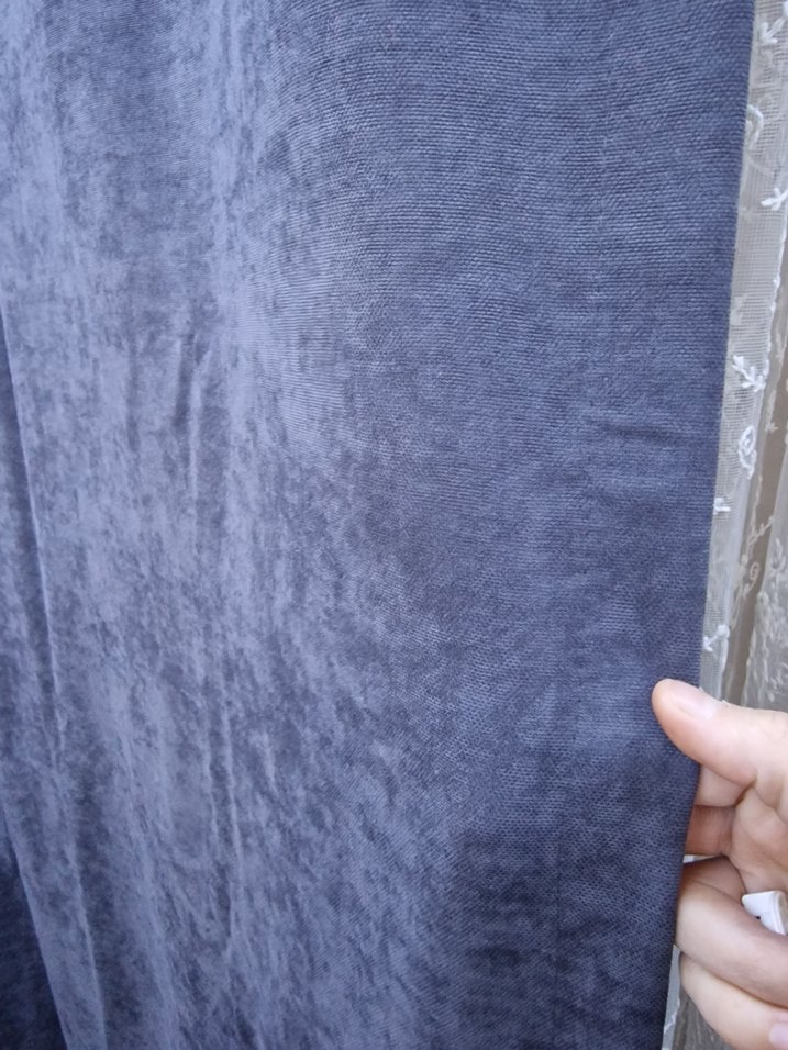 Gri Düz Fon Perde - Görsel 2