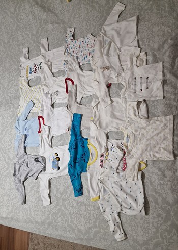 Bebek Erkek Kısa Kollu Beyaz Pamuklu Body - Görsel 4